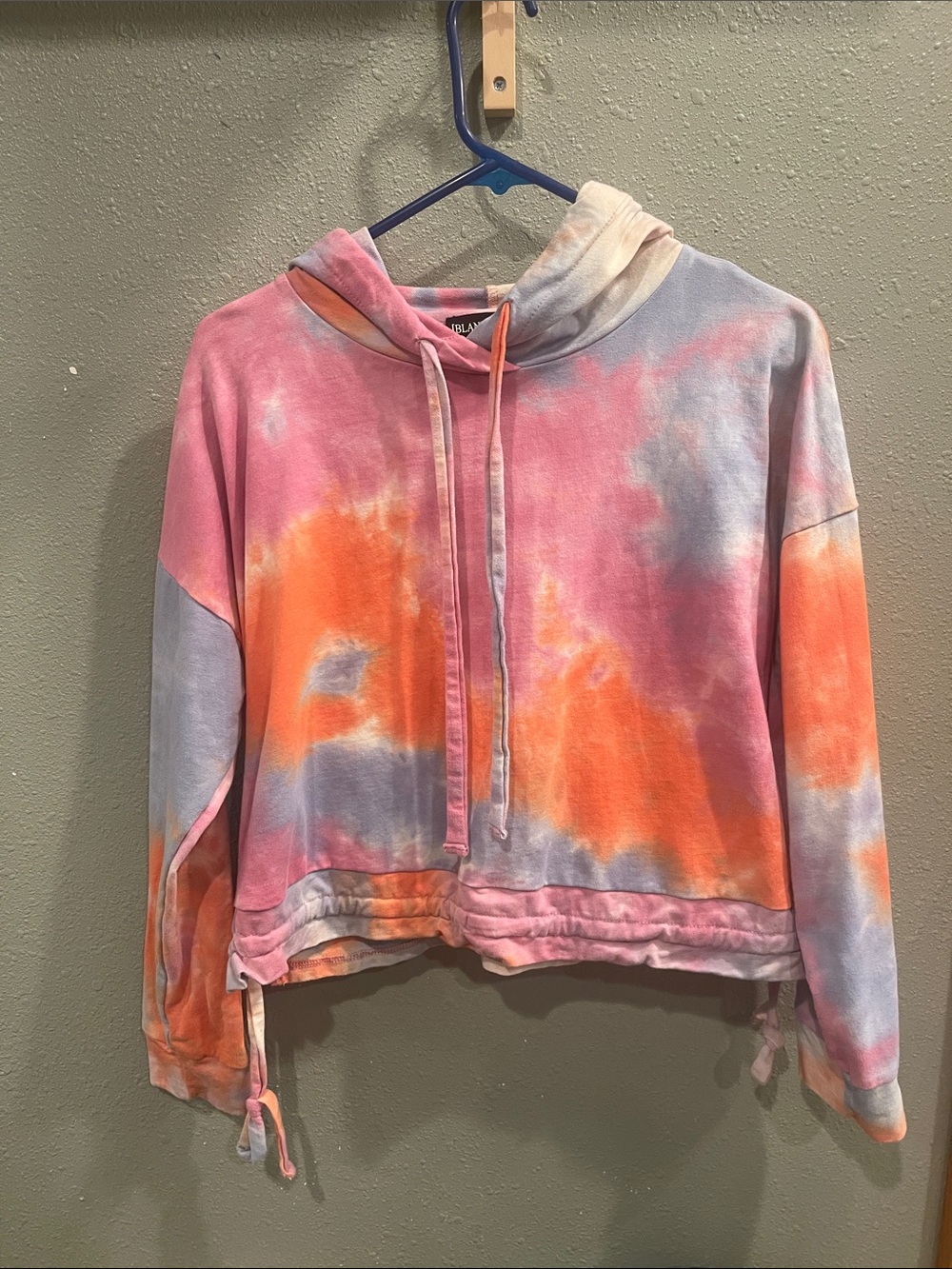 Blank NYC Tie-Dye Hoodie in Pink, Orange & Lavender